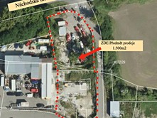 Prodej  komerčního pozemku 1 500 m²